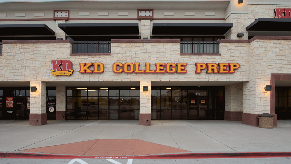 kd college prep frisco tx exterior sign