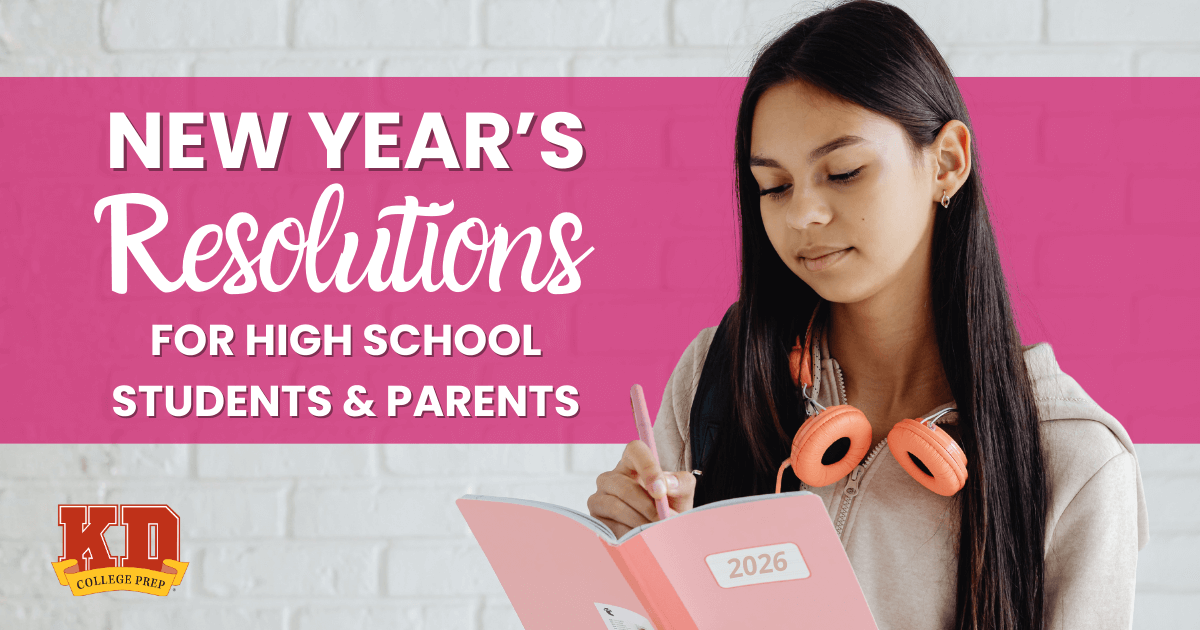26 New Year's Resolutions for High School Students and Parents