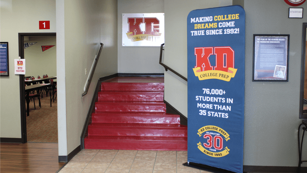 plano campus entryway stairs