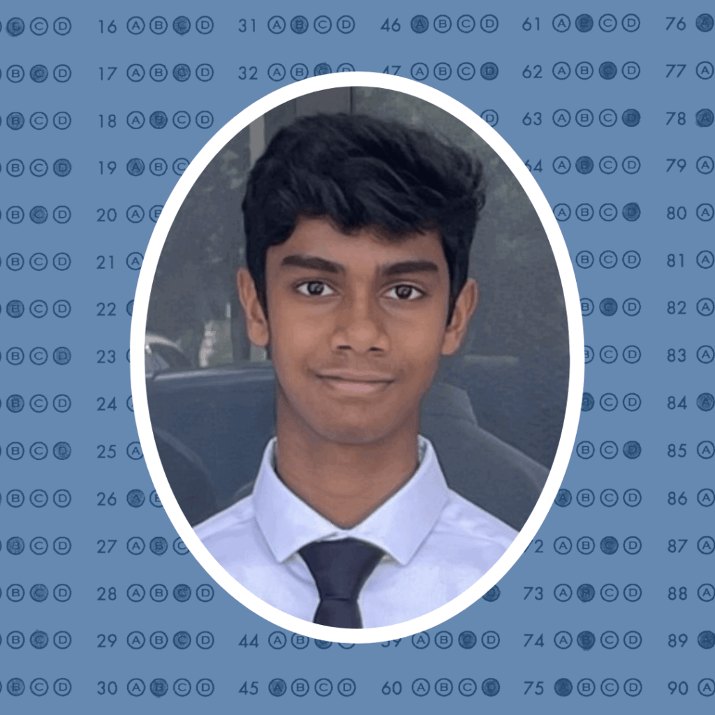 ashwin m perfect score