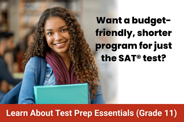 budget friendly shorter program for sat test