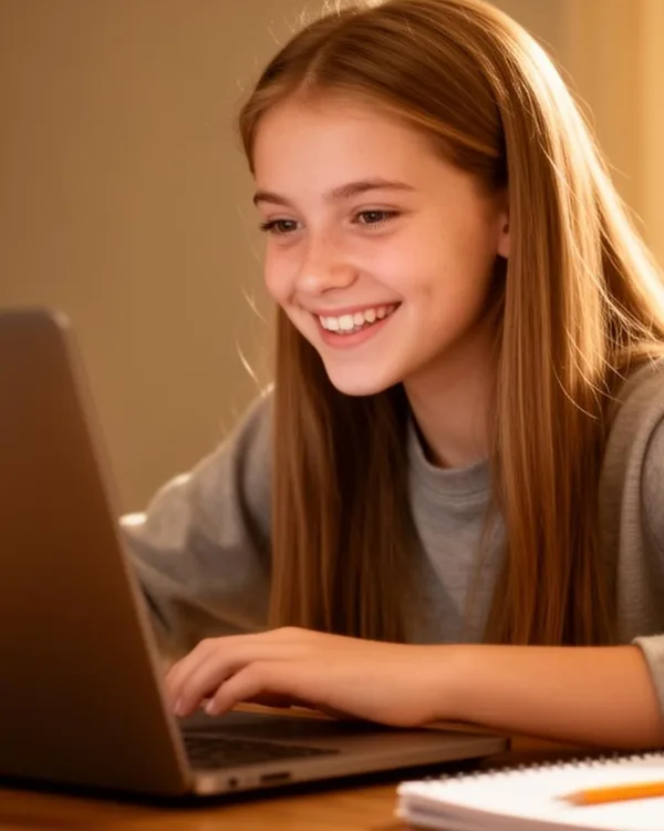 Edmond high school student in a live KD Virtual Campus ACT and SAT prep from home