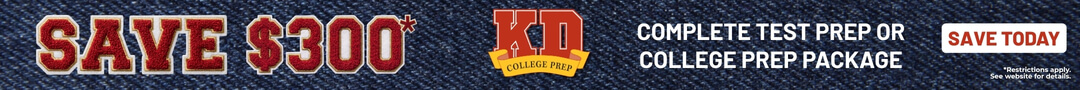 Save $300 on Complete Test Prep or College Prep Package