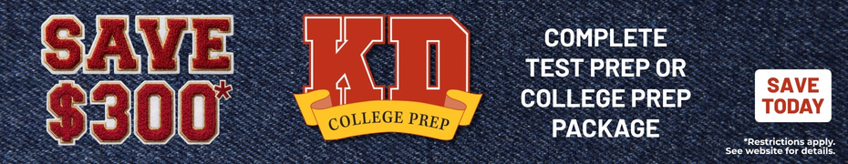 Save $300 on Complete Test Prep or College Prep Package